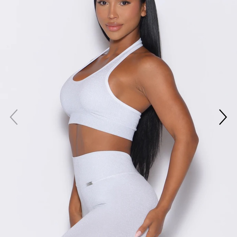 Shimmer backless bra